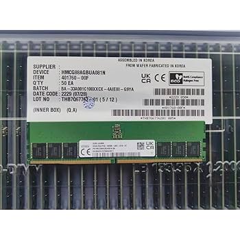 Amazon.com: 1PCS RAM 32GB 32G 2RX8 5600 PC5-5600B-UB0 DDR5